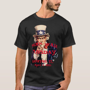 T-shirt Défilé de Trump Perp Mardi 2023 Oncle Sam