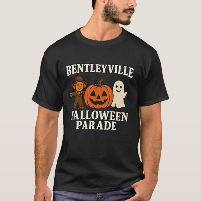 T-shirt Défilé d'Halloween de Bentleyville (Devant)