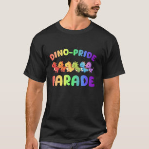 T-shirt Défilé Dino-Fierté Dinosaures Arc-en-Ciel Mignons