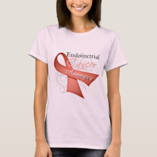 T-shirt Défiler Ruban Endomètre Cancer Sensibilisation