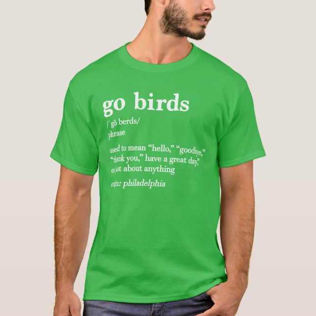 T-shirt Définition Allez les Oiseaux (Devant)