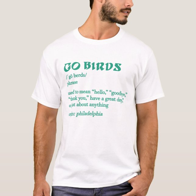 T-shirt Définition Allez Oiseaux (Devant)