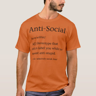 T-shirt Définition antisociale 3