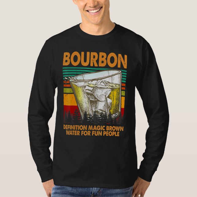T-shirt Définition Bourbon Eau Brown Magique Pour Les Gens (Devant)