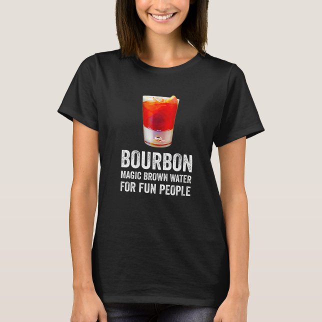 T-shirt Définition Bourbon Eau Brown Magique Pour Les Pers (Devant)