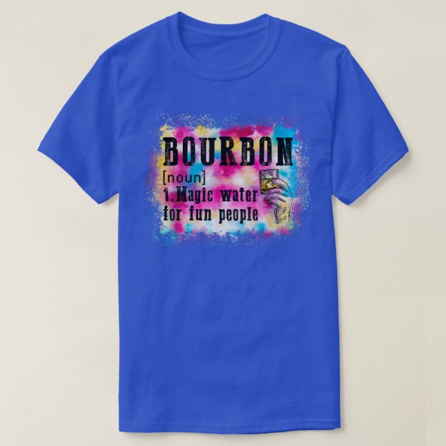 T-shirt Définition Bourbon Eau Magique Pour Les Gens Amusa (Design devant)