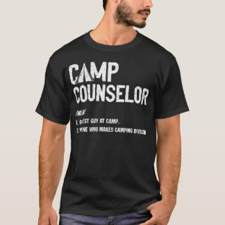 T-shirt Définition d'animateur de camp drôle Été
