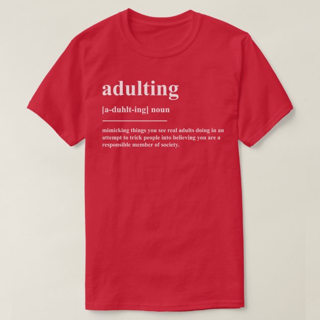 T-shirt Définition d'application (Design devant)