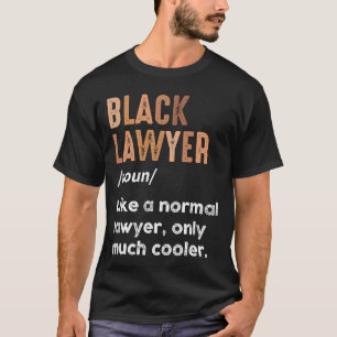 T-shirt Définition d'avocat noir Avocats afro-américains