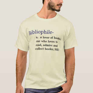 T-shirt Définition de bibliophile