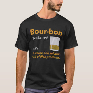 T-shirt Définition de Bourbon Whiskey Boire Devis Idée