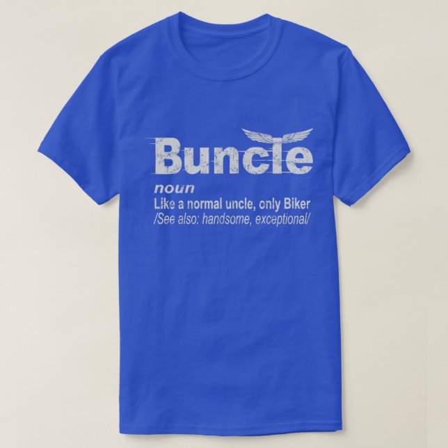 T-shirt Définition de Bunny Uncle Biker pour Homme (Design devant)