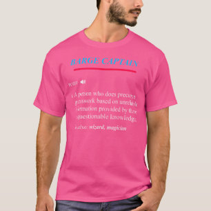 T-shirt Définition de capitaine de péniche