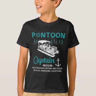 T-shirt Définition de capitaine de ponton drôle bateau pon