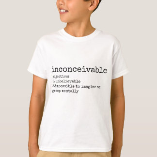 T-shirt Définition de copie inconcevable