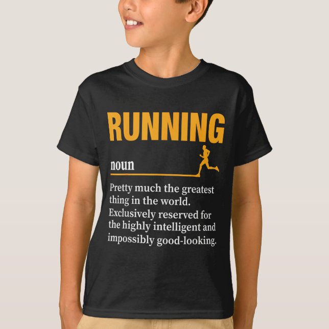 T-shirt Définition de course Humour Marathon Drôle Athlète (Devant)
