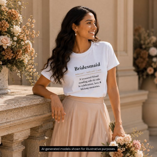 T-shirt Définition de Demoiselle d'Honneur (Créateur téléchargé)