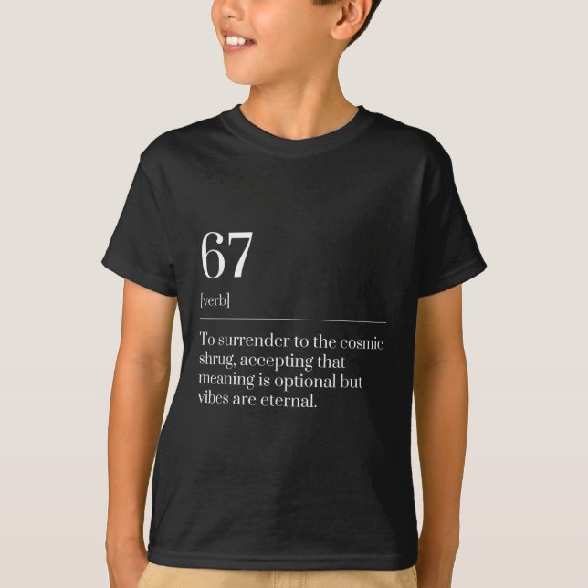 T-shirt Définition de dictionnaire de mème drôle Six Sept  (Devant)