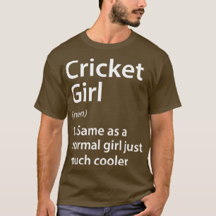 T-shirt Définition de fille de cricket