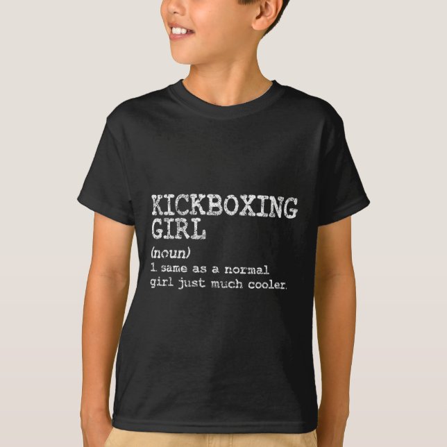 T-shirt Définition de fille de kickboxing drôle femmes ent (Devant)