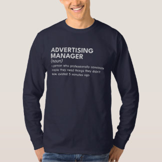 T-shirt Définition de Funny Marketing Manager