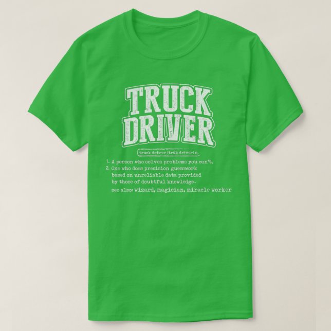T-shirt Définition de Funny Trucker Poison 3 (Design devant)