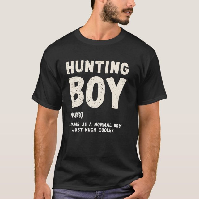 T-shirt Définition de garçon de chasse drôle de blague de  (Devant)
