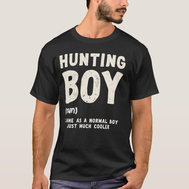 T-shirt Définition de garçon de chasse drôle de blague de  (Devant)