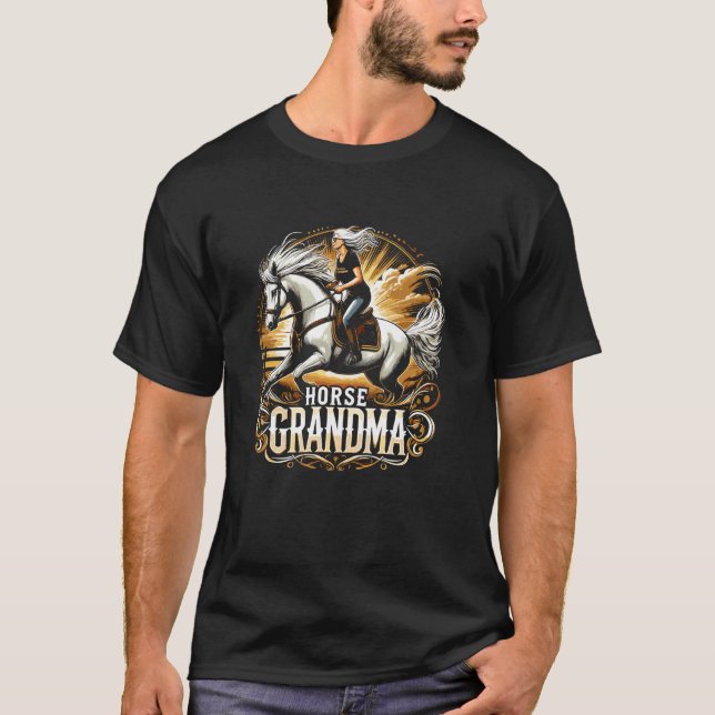 T-shirt Définition de grand-mère drôle de cheval Équitatio (Devant)
