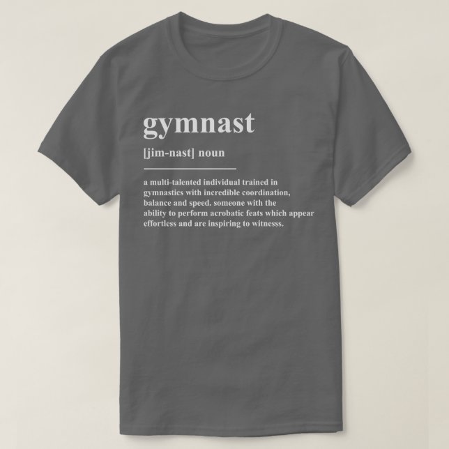 T-shirt Définition de gymnaste (Design devant)