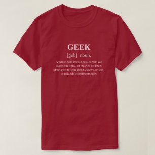 T-shirt Définition de jeu drôle pour geek avec jeu de text