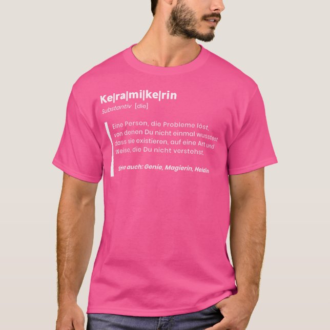 T-shirt Définition de la céramique pour les artisans (Devant)