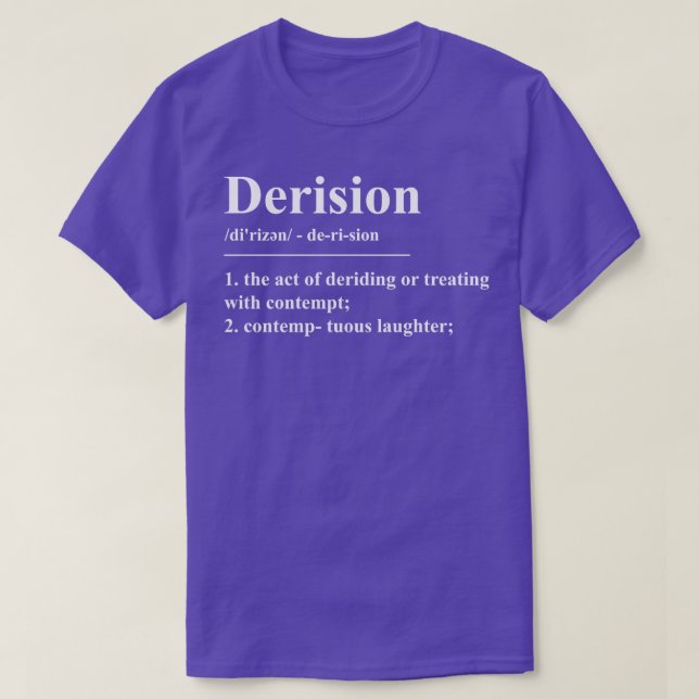 T-shirt Définition de la décision (Design devant)