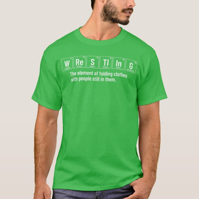 T-shirt Définition de la lutte Drôle de lutteur Éléments p (Devant)