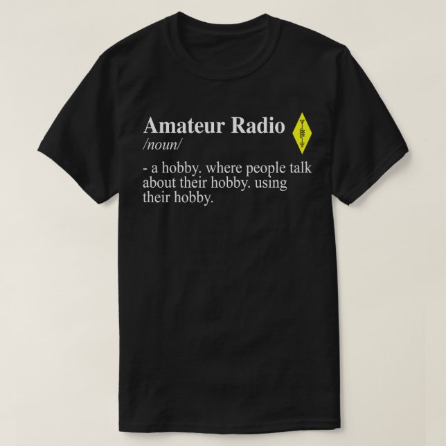 T-shirt Définition de la radio amateur (Design devant)