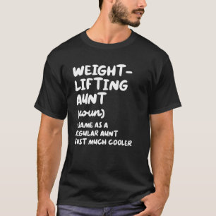 T-shirt Définition de la tante pour l'haltérophilie et spo
