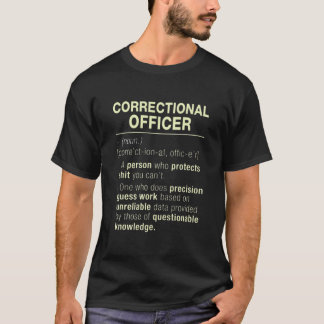 T-shirt Définition de l'agent correctionnel
