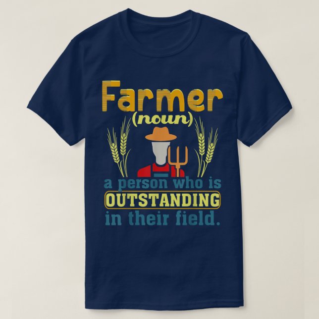 T-shirt Définition de l'agriculteur Farmer Gift (Design devant)