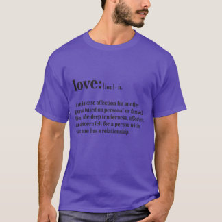 T-shirt Définition de l'amour garçon