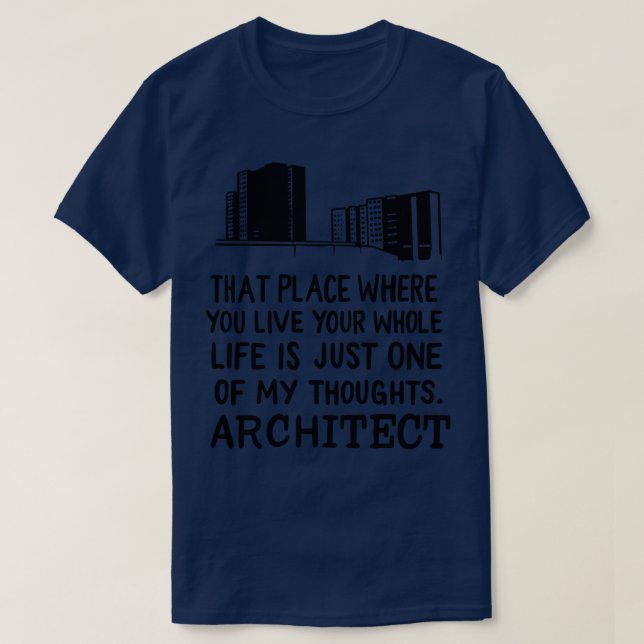 T-shirt Définition de l'architecte (Design devant)