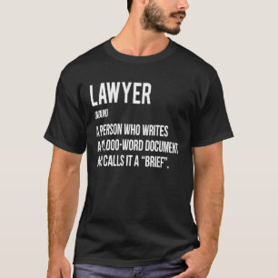 T-shirt Définition De L'Avocat Pour Les Étudiants En Droit