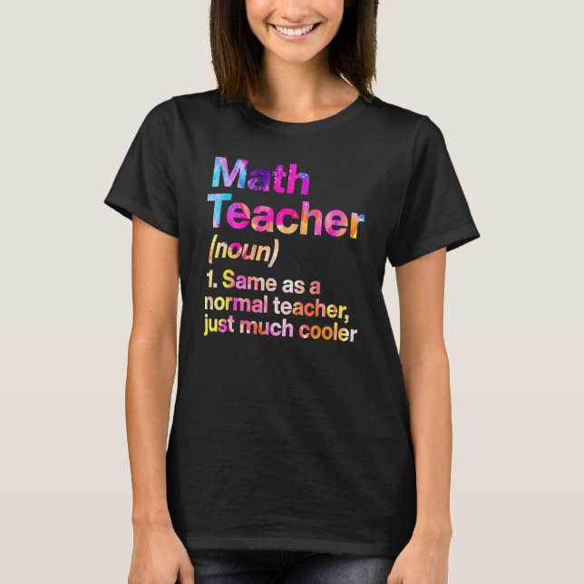 T-shirt Définition de l'enseignant en mathématiques Premie (Devant)