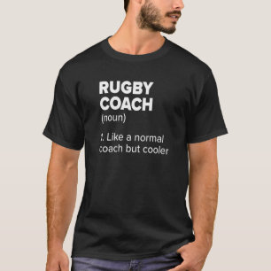 T-shirt Définition de l'entraîneur de rugby Joueur de rugb