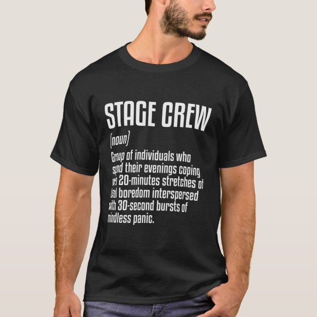 T-shirt Définition de l'équipe de théâtre (Devant)