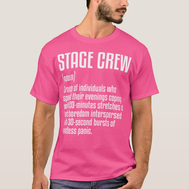 T-shirt Définition de l'équipe de théâtre (Devant)