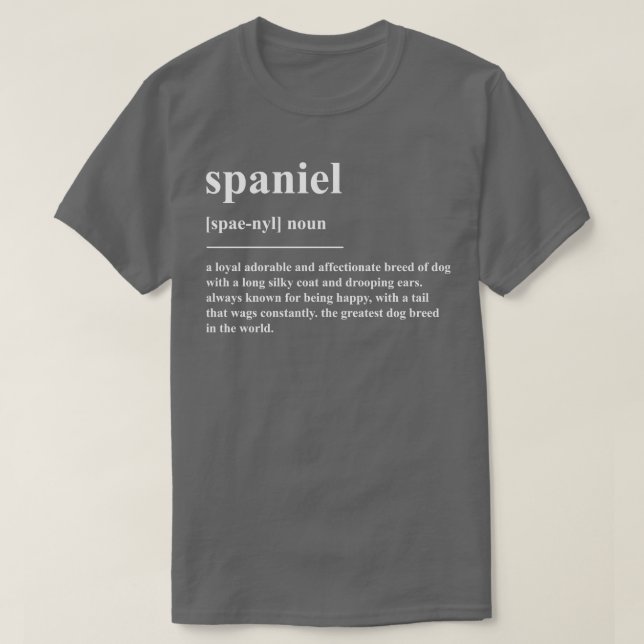 T-shirt Définition de l'espagne (Design devant)