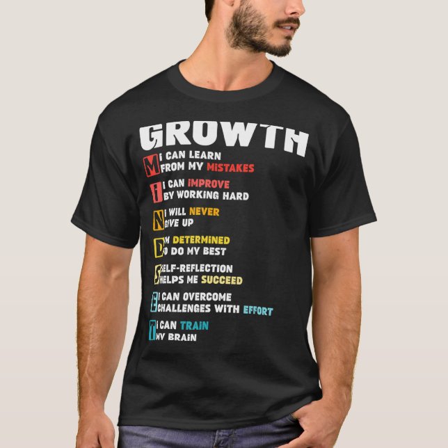 T-shirt Définition de l'état d'esprit de la croissance Cit (Devant)