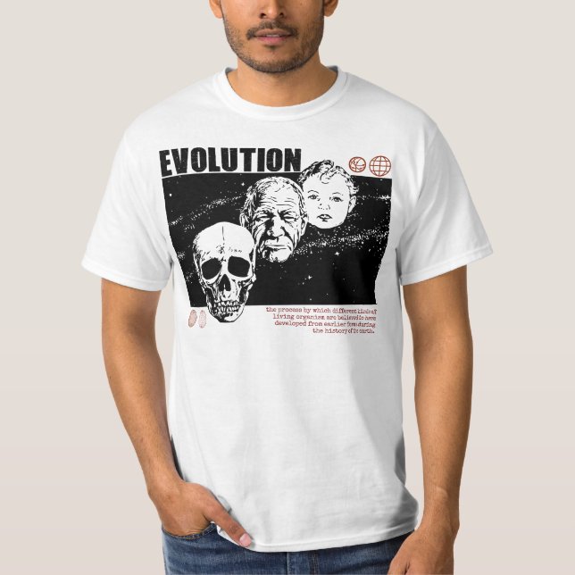 T-shirt Définition De L'Évolution Streetware Sci-Fi (Devant)
