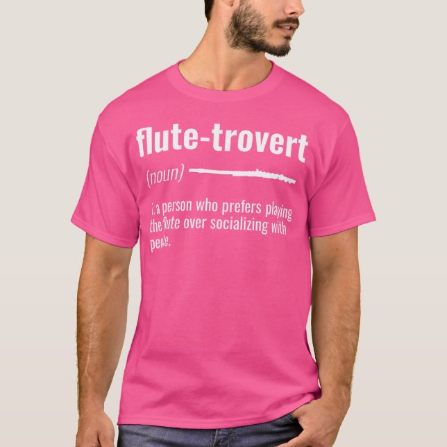 T-shirt Définition de l'Humour à flux troversé Introvert (Devant)