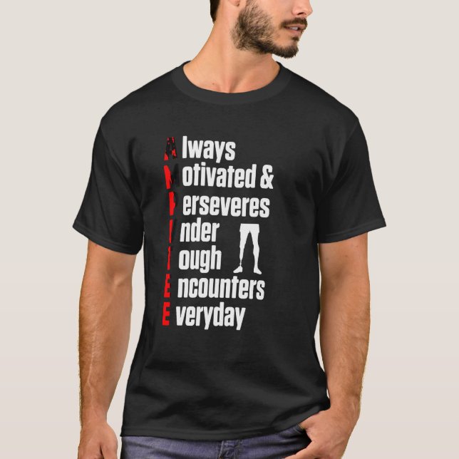 T-shirt Définition de l'Humour Amputé Bras de jambe Gi de  (Devant)